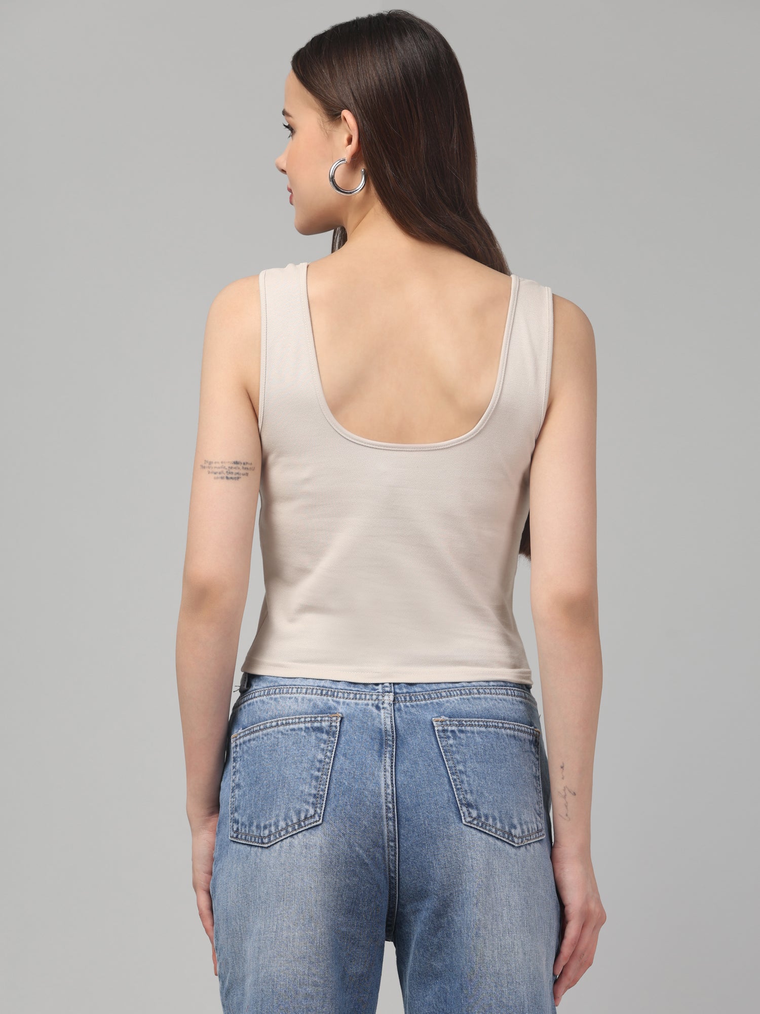 Beige Tank Top