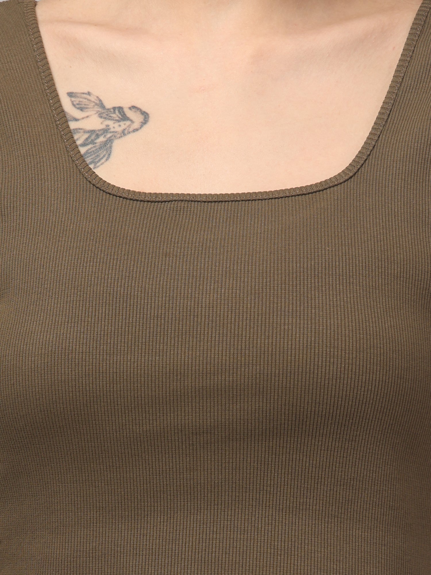 Solid Brown Tank Top