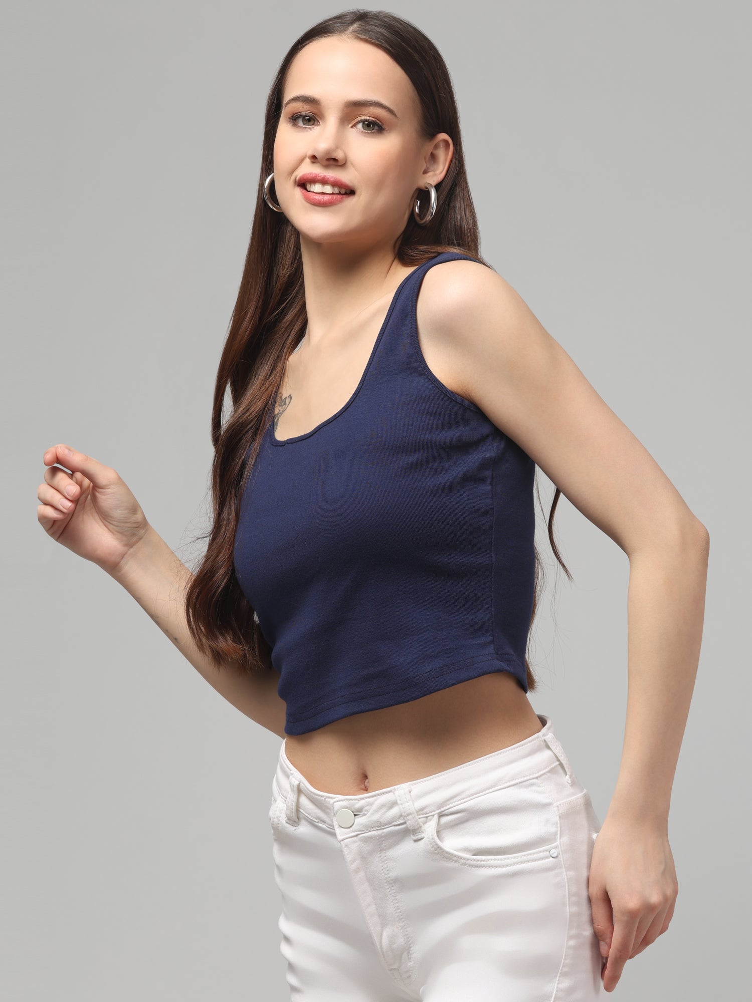 Dark Blue Tank Top