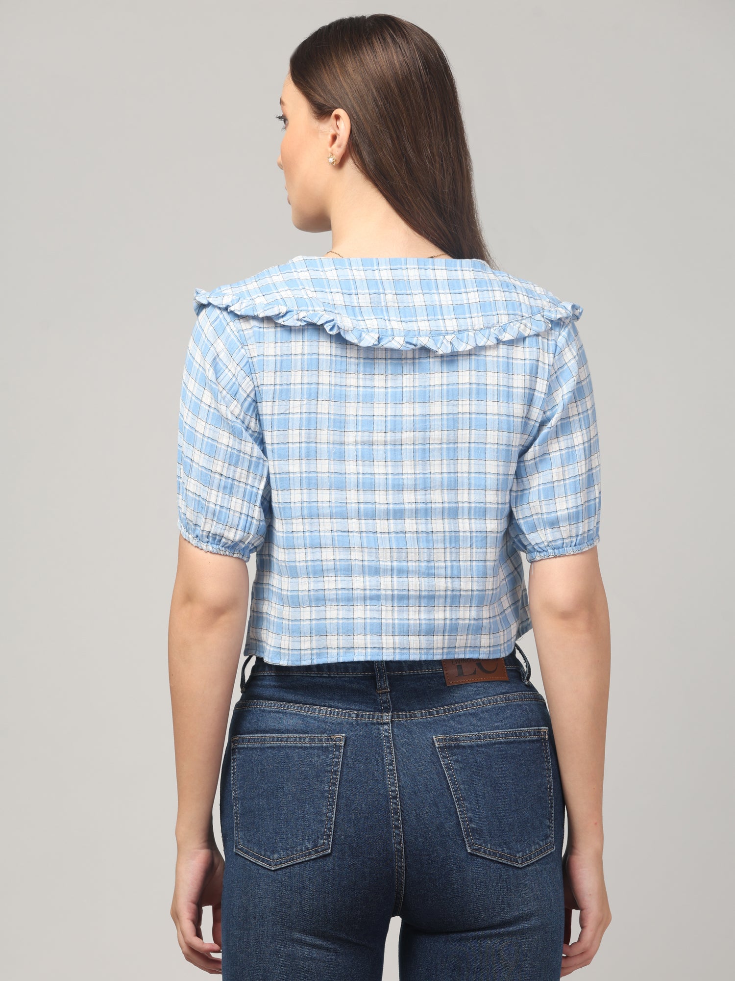 Peter Pan Checkerd Top