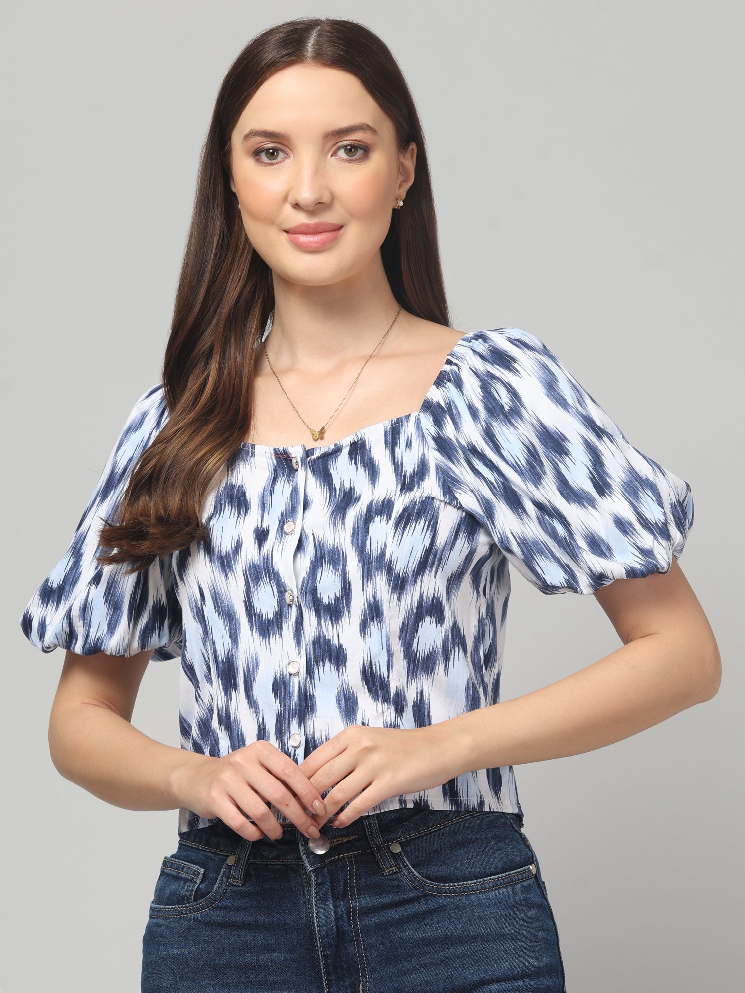 Animal Print Crop Top