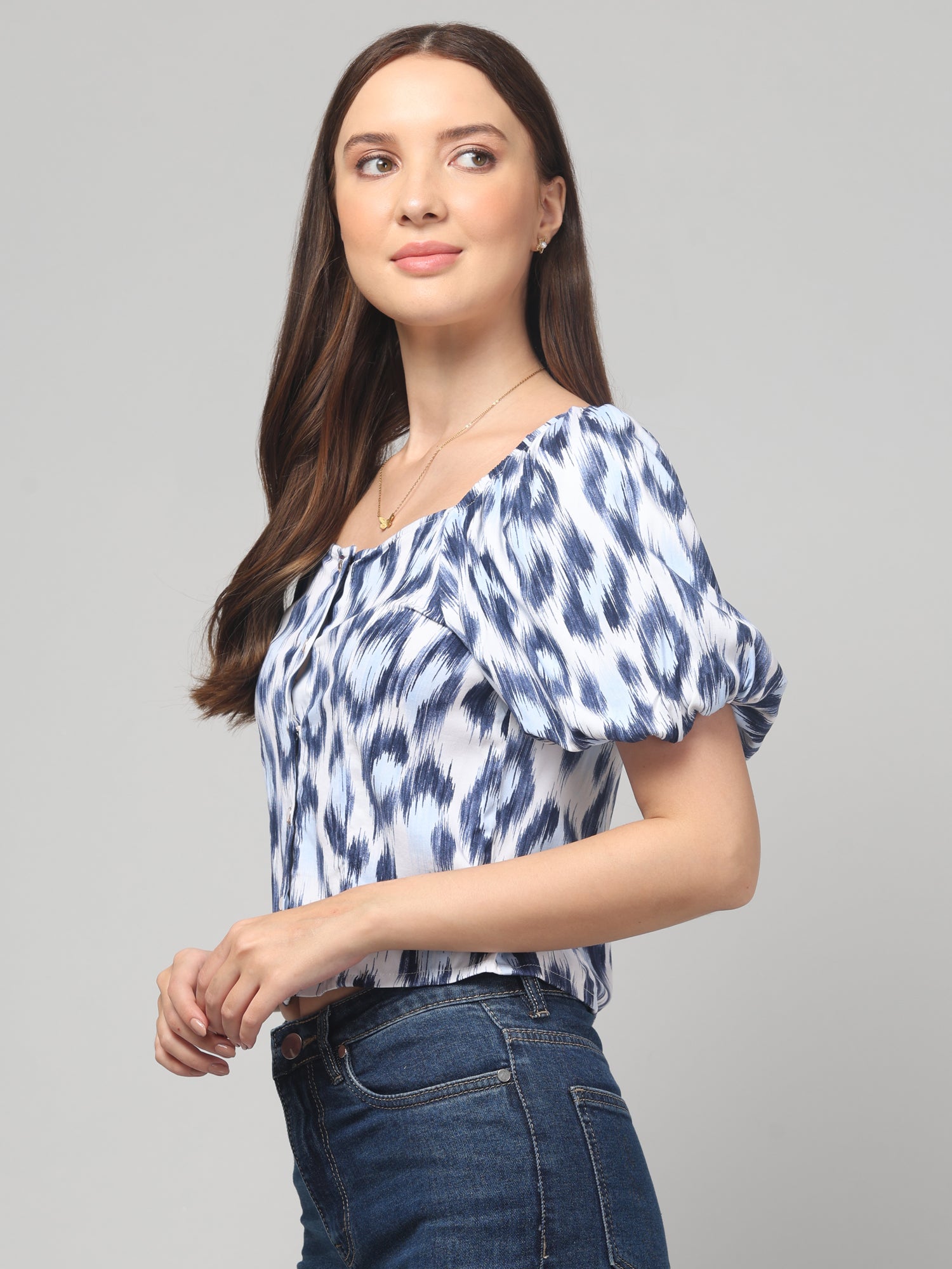 Animal Print Crop Top