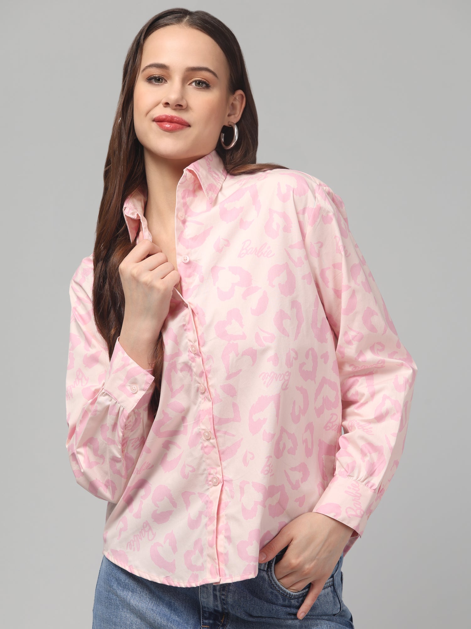 Pink Color Full Sleeve Shirt