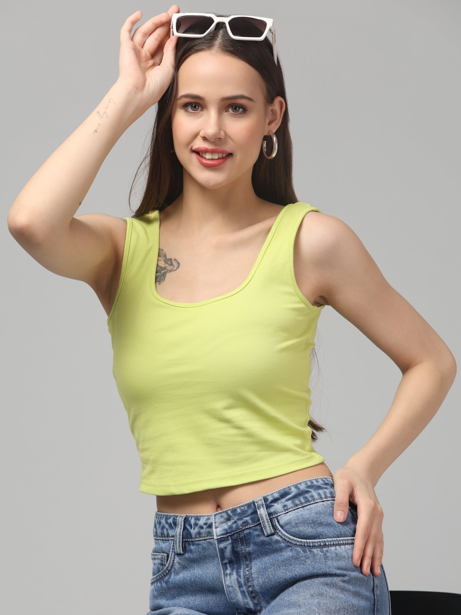 Bright Yellow Tank Top