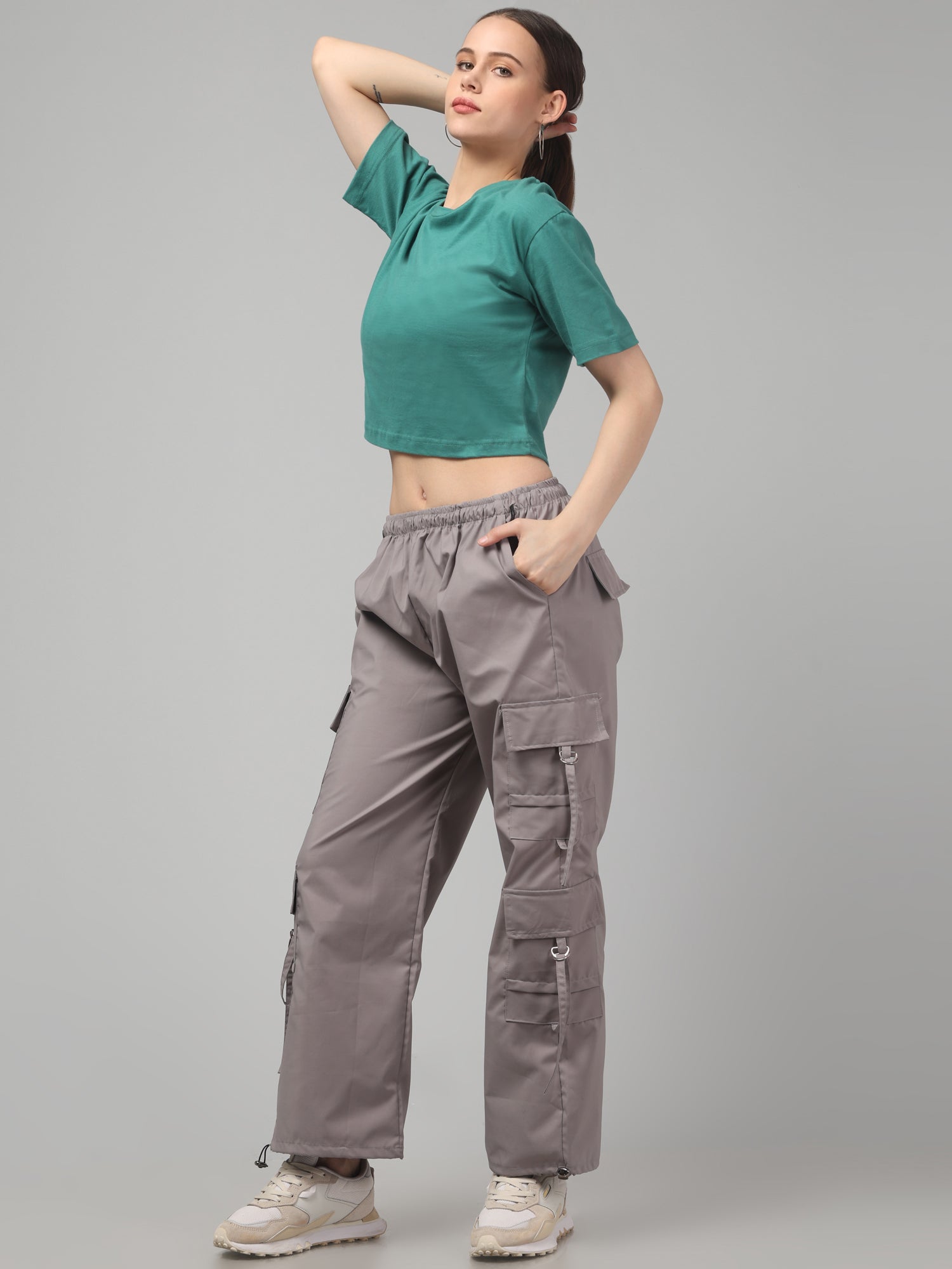 Racing Green Crop T-shirt