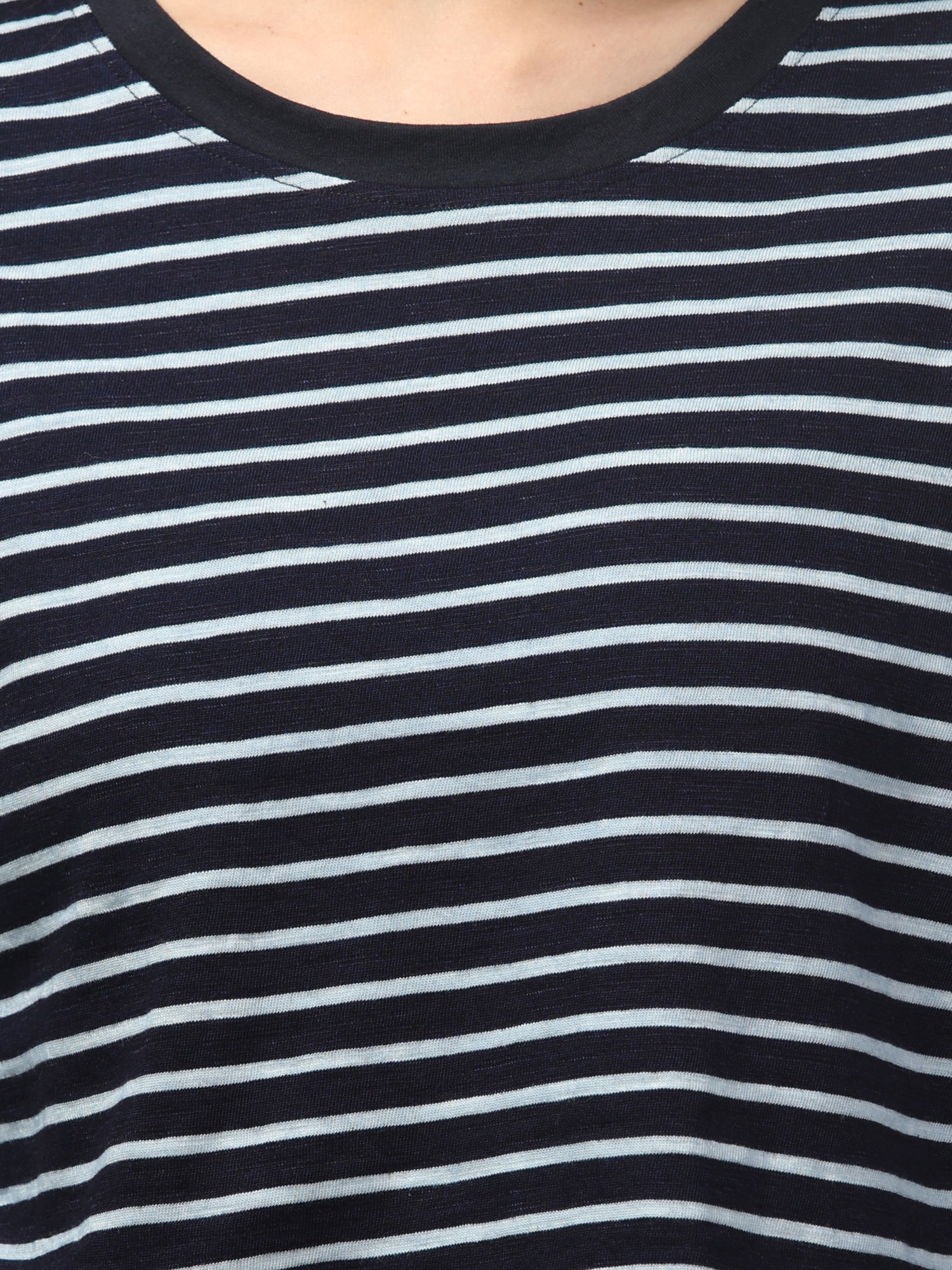Haiti Striped Cropped T-shirt