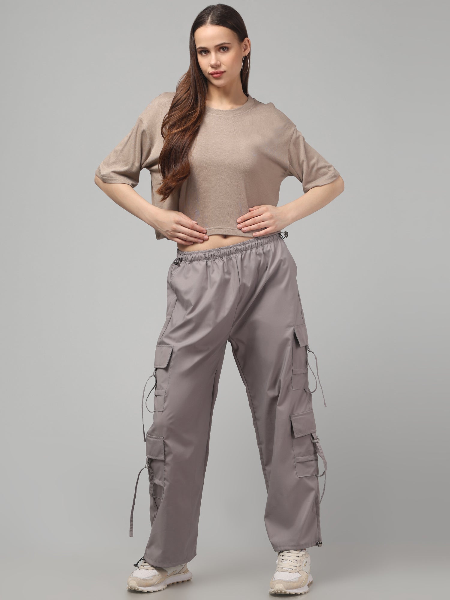 Wafer Solid Crop T-Shirt