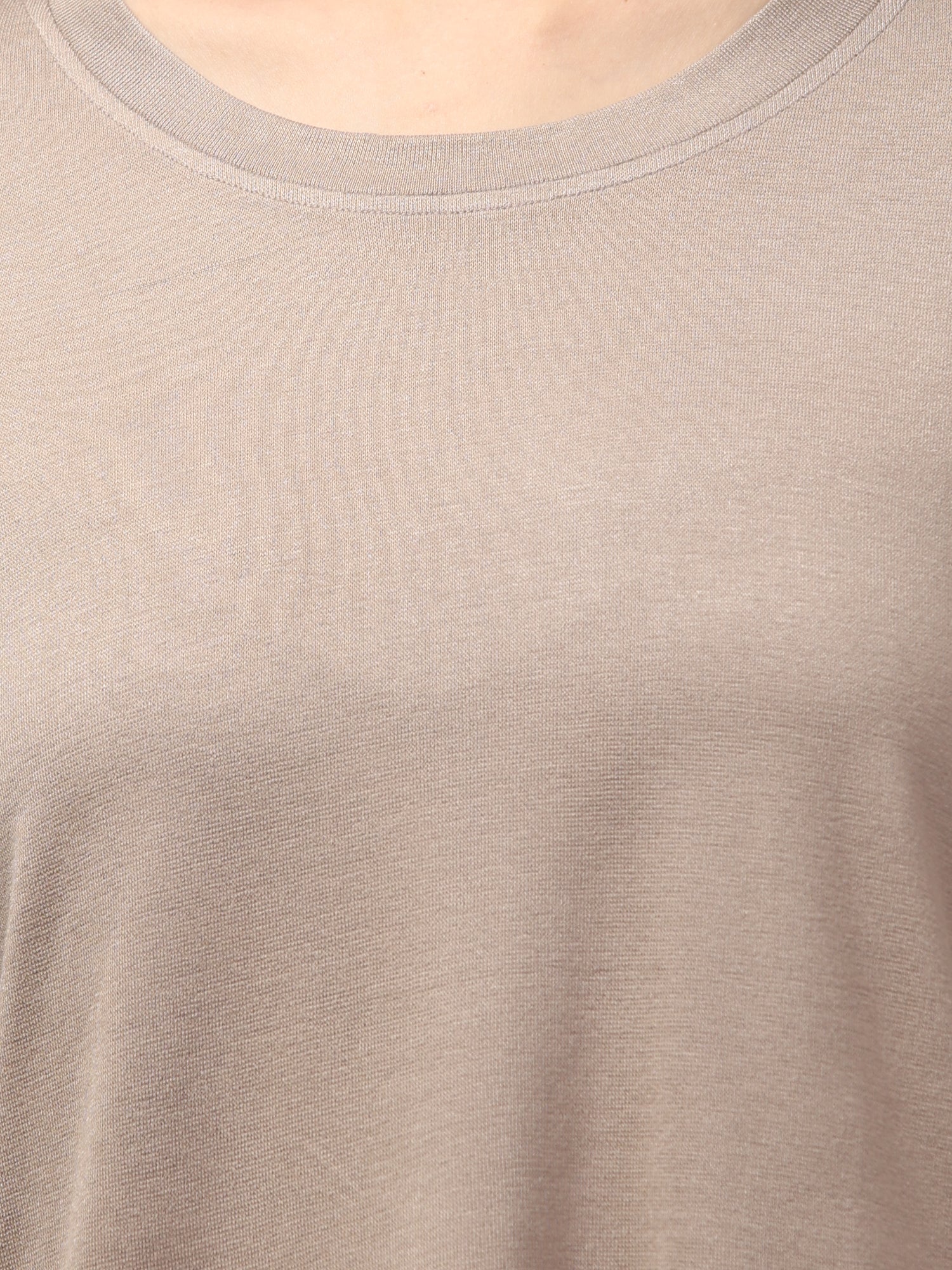 Wafer Solid Crop T-Shirt