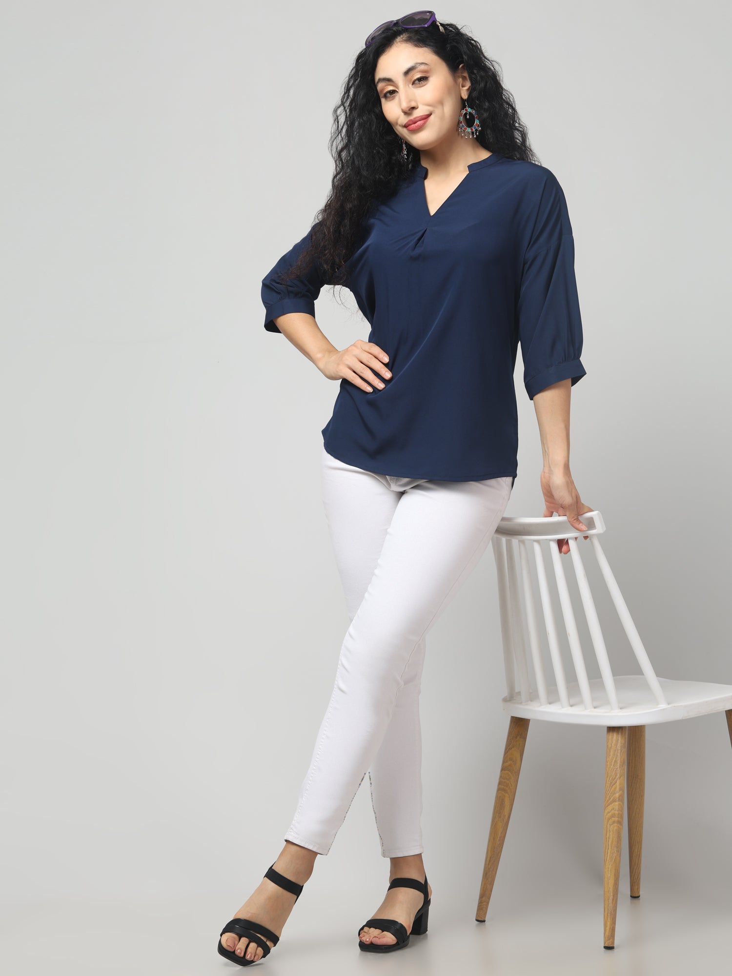 Dark Blue Top