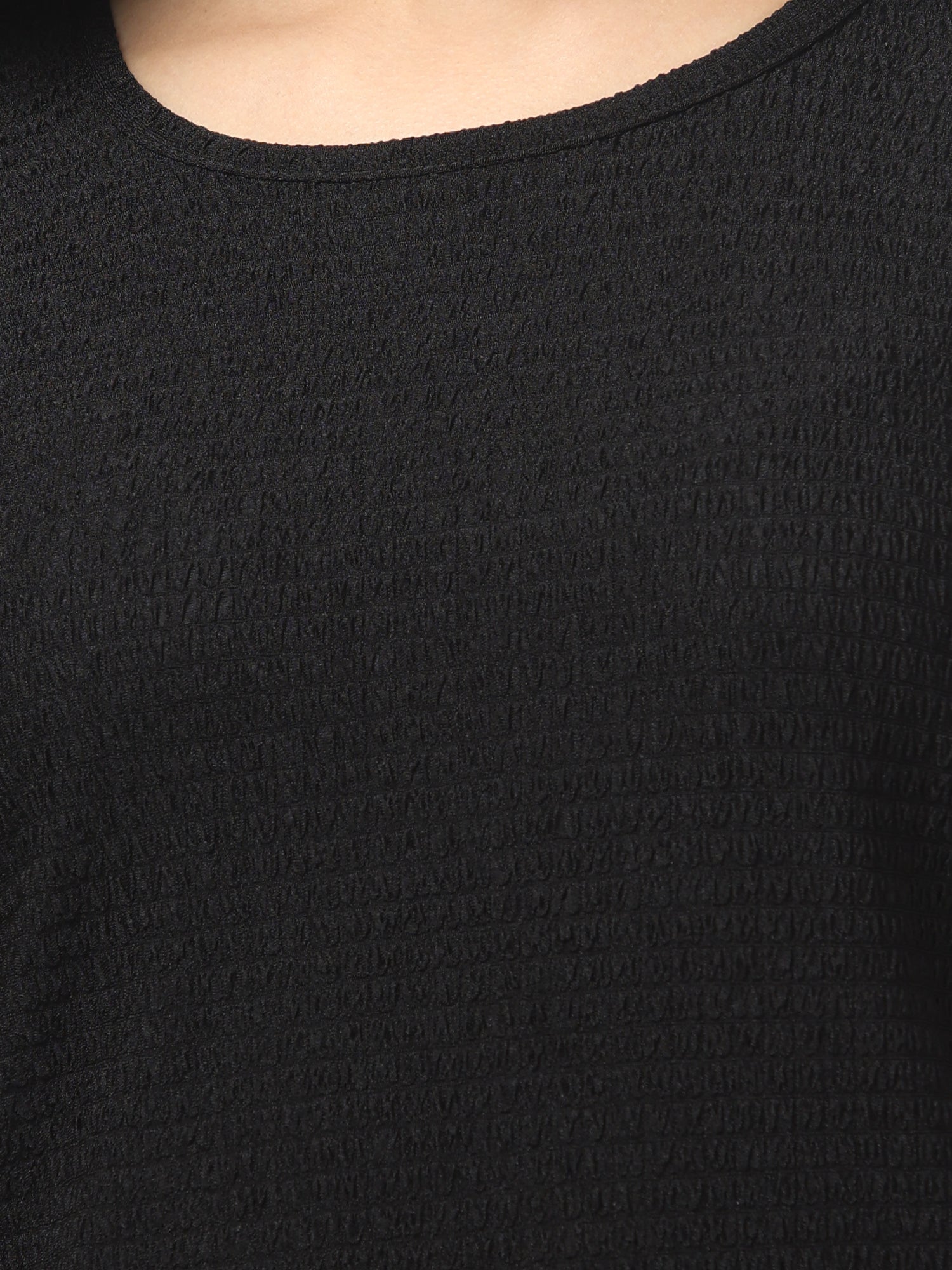 Raisin Black Short Sleeve Top