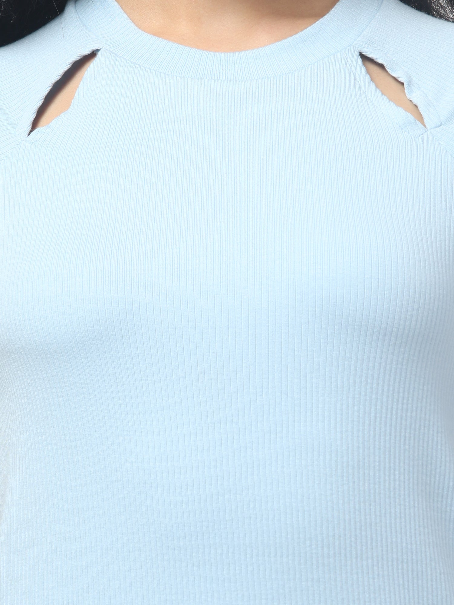 Patten Blue cut-out T-shirt