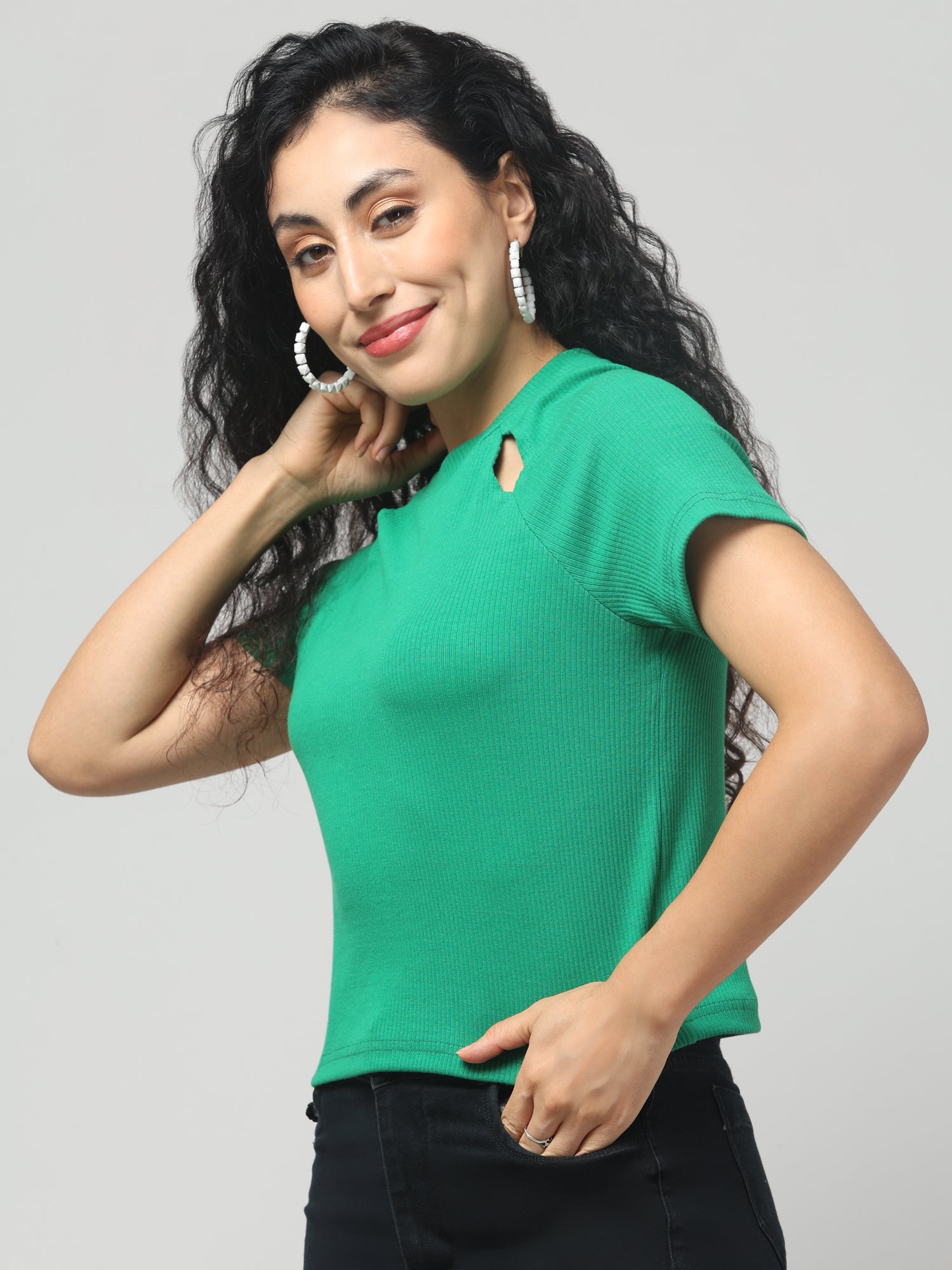 Elf Green cut-out T-Shirt