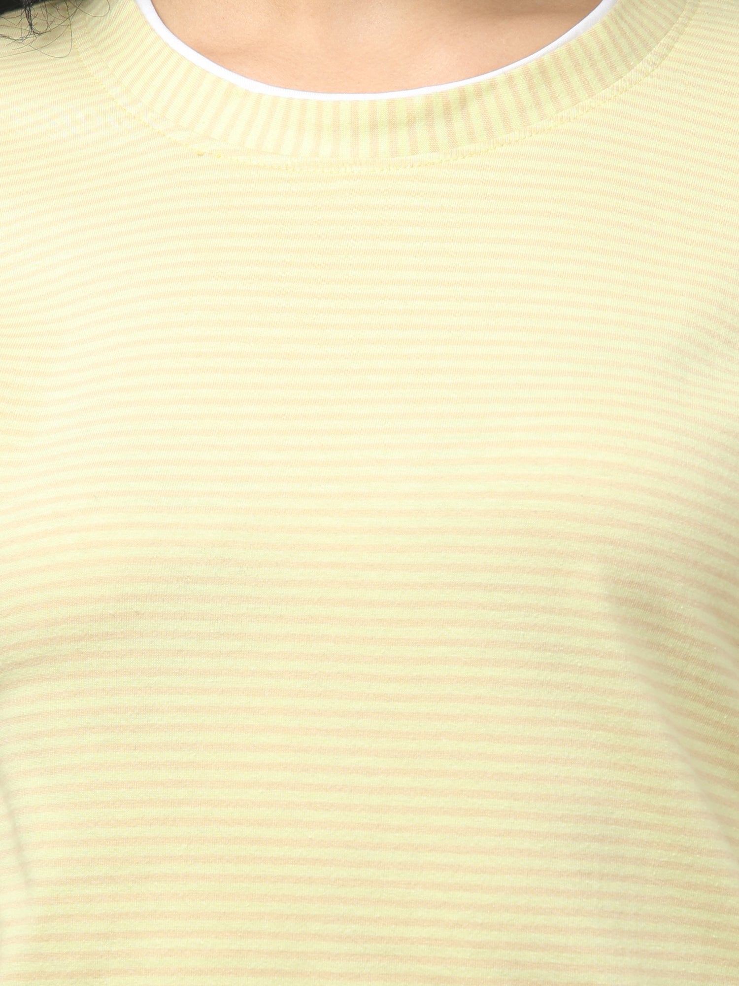 Yellow Striped Short Sleeve T-Shirt
