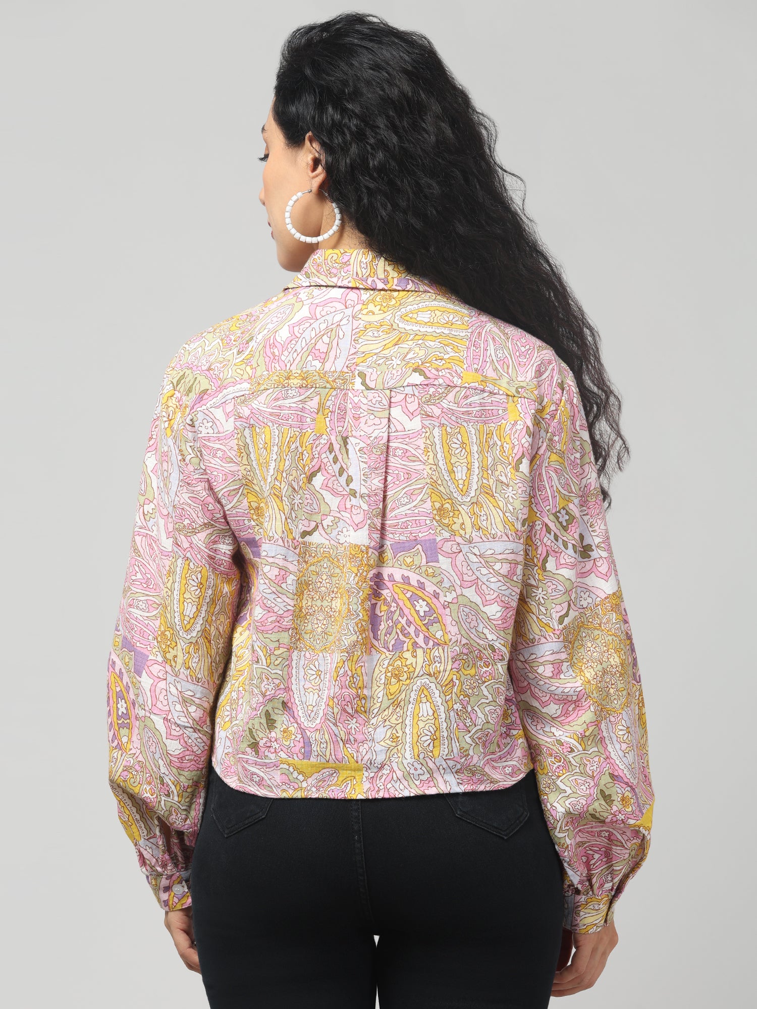 Multicolor Paisley Print Casual Shirt