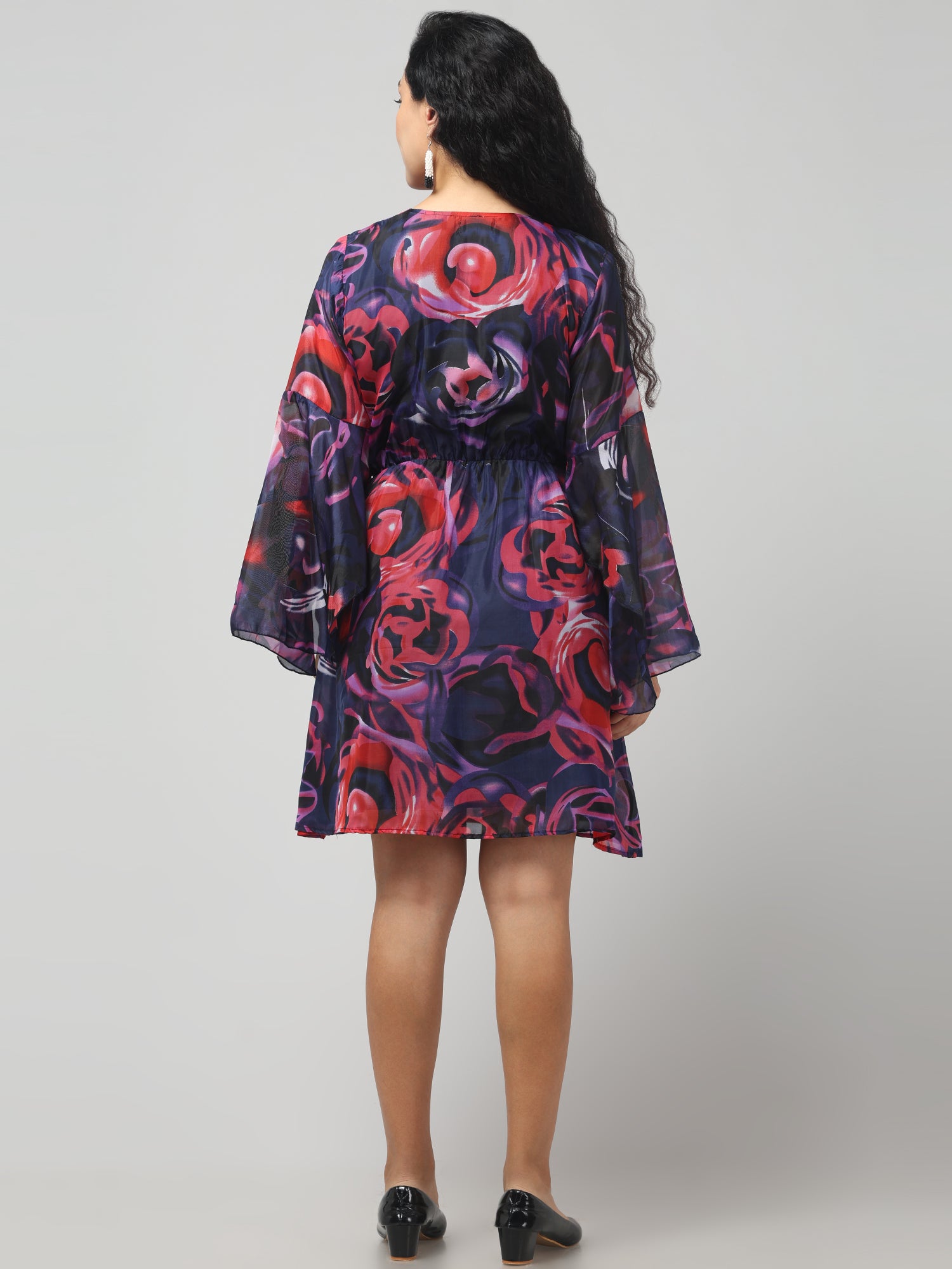 Floral Pattern Vibrant Dress