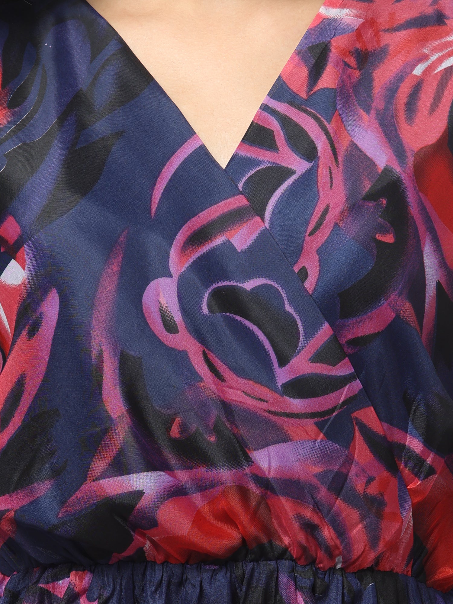 Floral Pattern Vibrant Dress