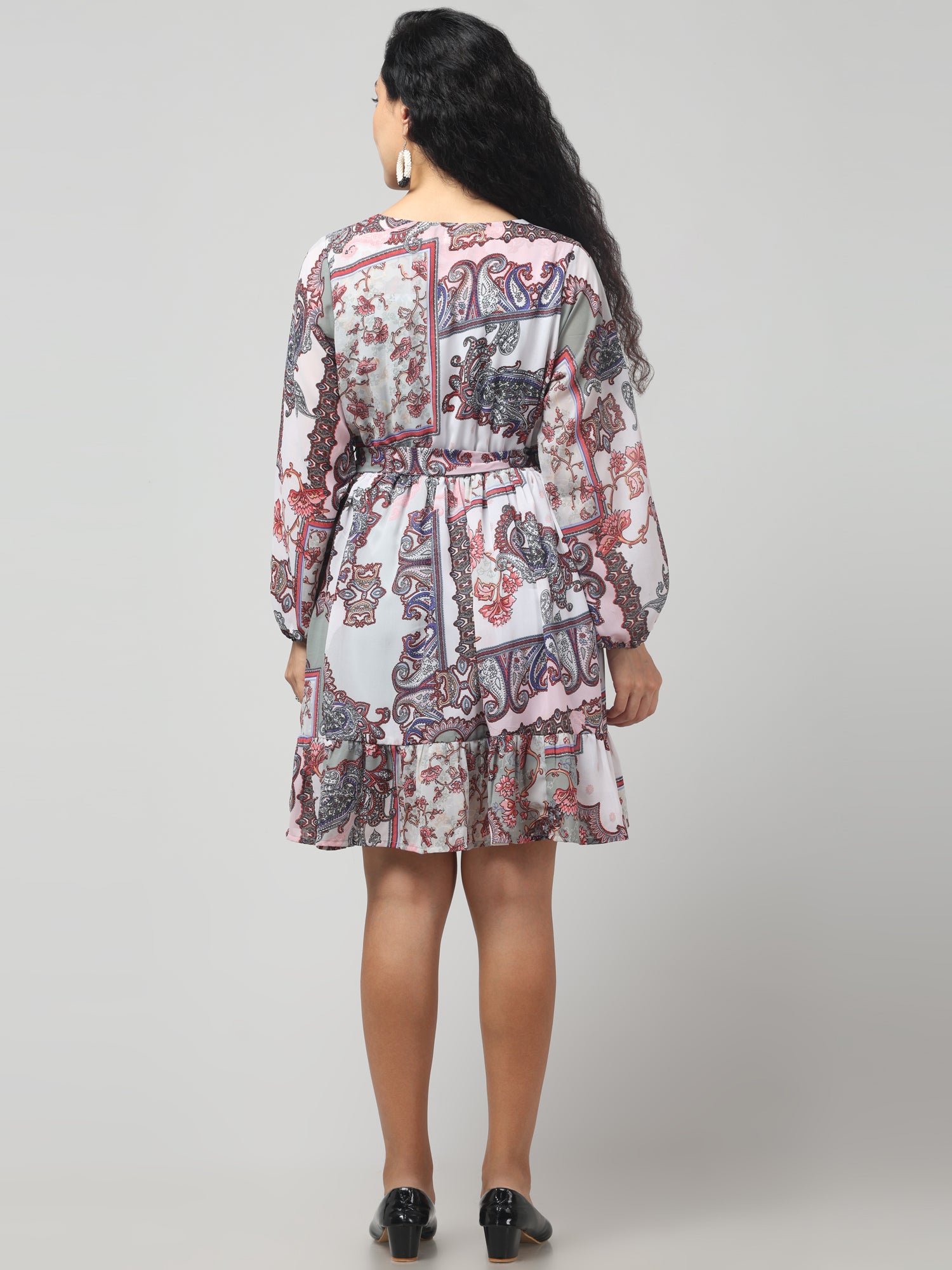 Floral Pattern Vibrant Dress