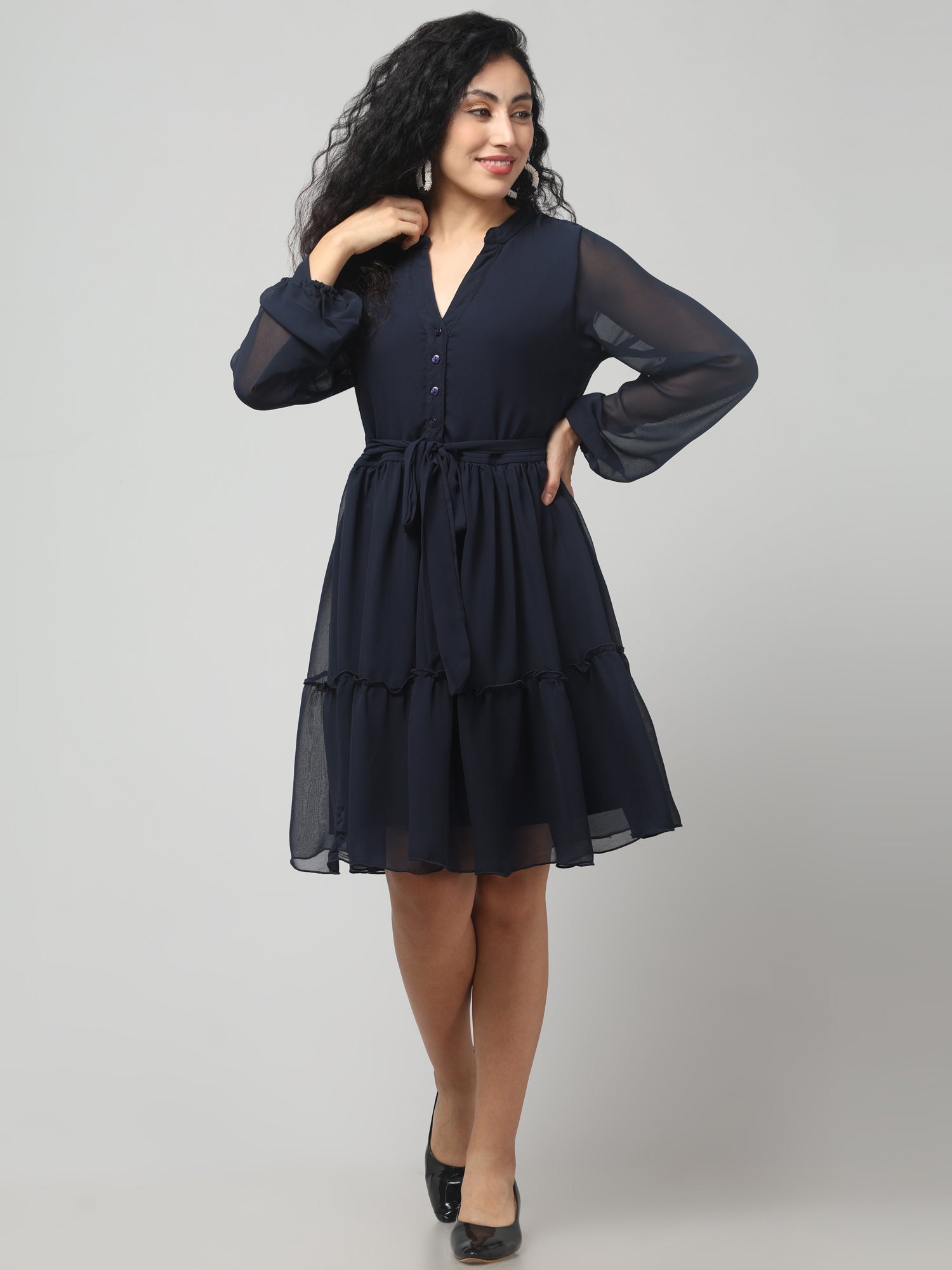Black Rock Solid Vibrant Dress