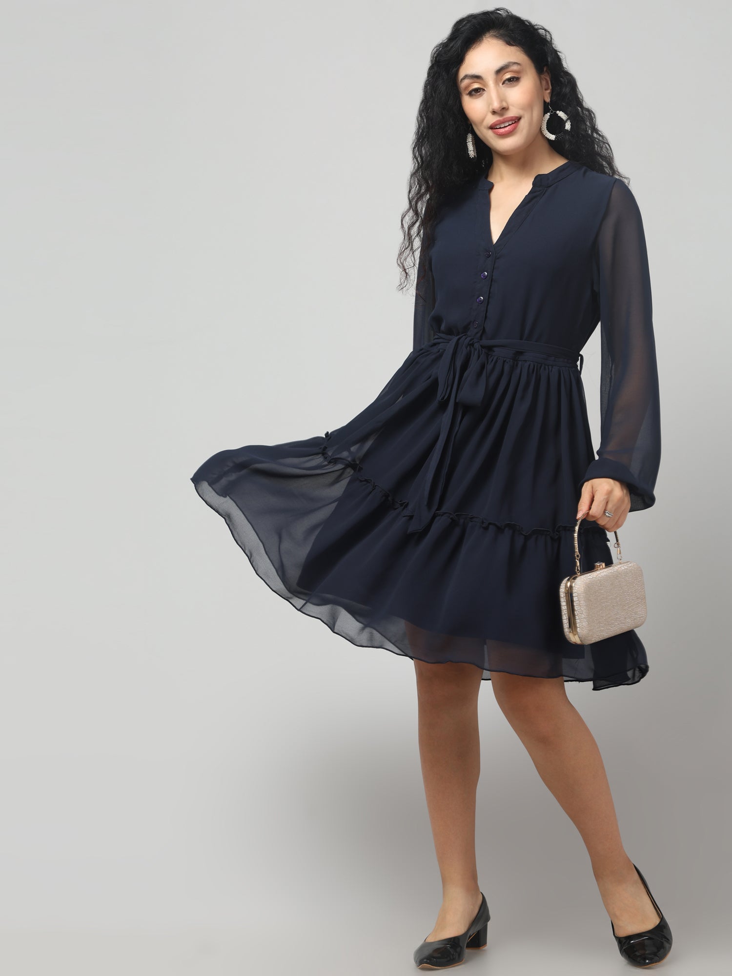 Black Rock Solid Vibrant Dress